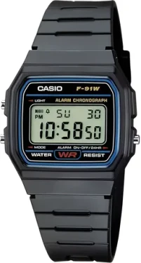 Casio F-91W-1YER Retro Style / Unisex digitálne hodinky (F-91W-1YER)