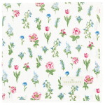 GREEN GATE Bavlnený obrúsok s čipkou Estrid White