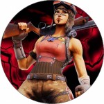 Jedlý papier Fortnite bojovníčka 19,5 cm - Pictu Hap - Pictu Hap