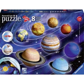 Ravensburger 3D puzzle - planetárny systém 11668 Planetensystem 3D Puzzle 1 ks; 11668