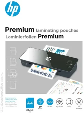 HP Premium laminovacia fólia A4 / Laminovacia fólia / 80 mic / 100 ks / lesklý (HPF9123A4080100)