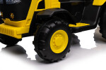 Mamido Mamido Detský elektrický traktor s vlečkou 12V 7Ah žltý