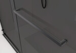 CERANO - Sprchová zástena Walk-in Medin Ľ/P - 8 mm - čierna matná, grafitové sklo - 120x195 - dvojdielna posuvná CER-478042