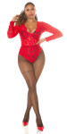 Sexi pančuchy s mašľami 12-4149 - InStylefashion UNI černá