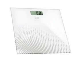 Lafe FitScale biela / Osobná váha / do 150 kg / sklenená plošina / LCD displej (LAFWAG44590)