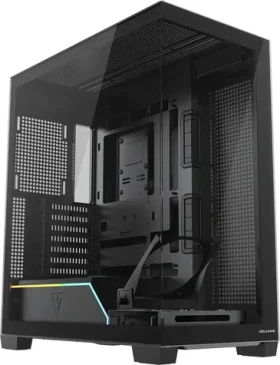 Modecom Volcano Stellar PLUS čierna / ATX / 1x USB-C / 2x USB 3.0 / bez zdroja / priehľadná bočnica (AT-STELLAR-PLUS-NF-0000-10)
