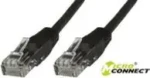 MicroConnect CAT6 U/UTP 1m CCA čierna / PVC (B-UTP601S)