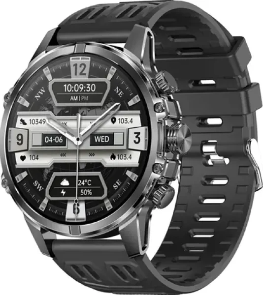 Blitzwolf BW-AT6 PLUS čierna / Chytré hodinky / 1.75 "/ BT 5.3 / IP67 / Android iOS (BW-AT6 plus)