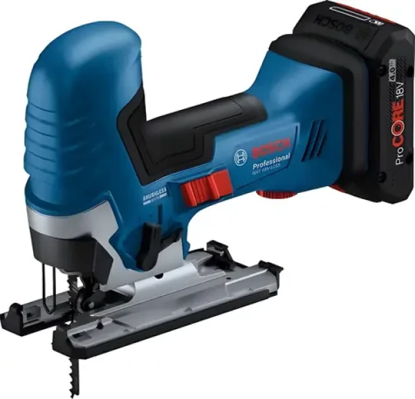 BOSCH GST 18V-125 S Professional modrá/čierna / Aku priamočiara píla / 18V / solo bez batérie / L-BOXX (06015B2000)