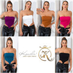 Sexy 90s Style Bandeau crop top BRONZE Einheitsgroesse