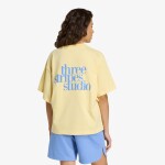 Tričko adidas 3-Stripes Studio T-Shirt Almost Yellow L