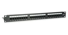 Equip 24 portov Cat6 / Patch panel / RJ-45 / UTP / 1U / 19" (135425)