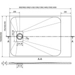 MEXEN - Hugo sprchová vanička obdĺžniková SMC 100x90, biela 42109010