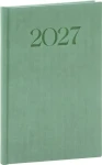 NOTIQUE Týždenný diár Biella 2027 zelená / A5 / 15 × 21 cm