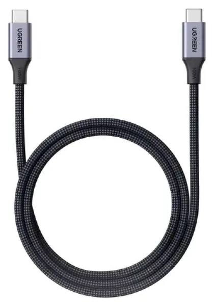 Ugreen Kábel USB-C - USB-C 1 m čierno-šedá / Kábel USB-C / USB-C (M) - USB-C (M) / 4,8 Gbit/s / rýchle nabíjanie (55517)