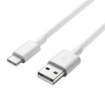 PremiumCord prepojovací USB 2.0 kábel s konektormi USB-C - USB-A biely 3m (8592220018016)