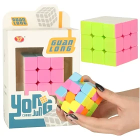 KIK Hlavolam Kocka 3x3x3 neón