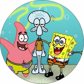Jedlý papier Sponge Bob a priatelia 19,5 cm - Pictu Hap - Pictu Hap