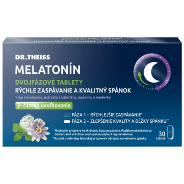 DR.THEISS Melatonín dvojfázové tablety 30 ks