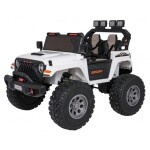 Mamido Elektrické autíčko Extreme Sport 4x4 s premenlivou veľkosťou bielej