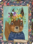 HEYE Puzzle Floral Friends: Roztomilá veverička