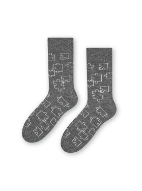 Pánské ponožky model 16719260 - Steven Barva: melanžově šedá, Velikost: 44-46