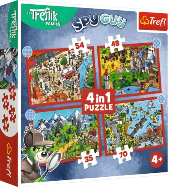 Trefl Puzzle Treflíci: Cesty Treflíkov 4v1