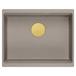 Quadron - Granitový drez Logan 100 Beige Meď HQJ6045U4_PVDC1_U
