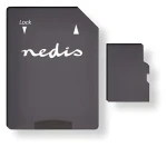 Nedis microSDXC 128 GB / Pamäťová karta / UHS-I / čítanie: 100 MB/s / zápis: 45 MB/s / vr. adaptéra SD (MMSD128100BK)