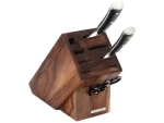 Continenta Blok na nože akáciové drevo / Blok na nože / pre 9 nožov / 22x11, 5x22 cm (C4871)