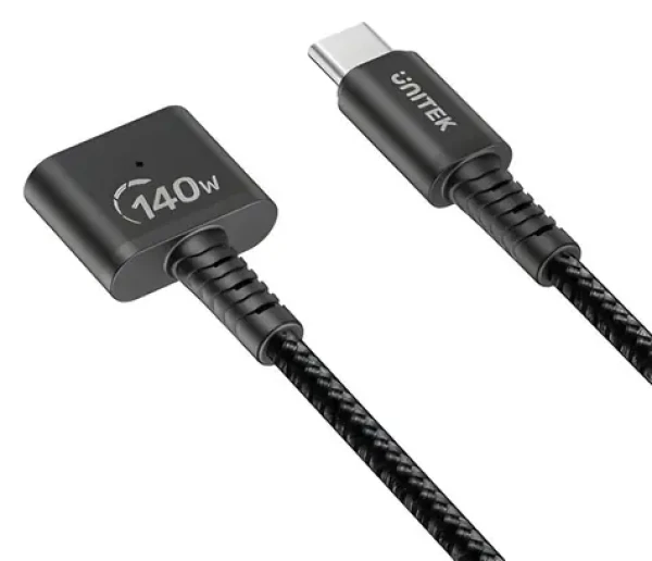 Unitek Nabíjací kábel USB-C - MagSafe 3 / Nabíjací kábel / 140W / 1 m (C14121BK-1M)