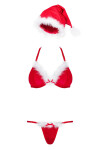 Erotický kostým Santastic set OBSESSIVE Červená