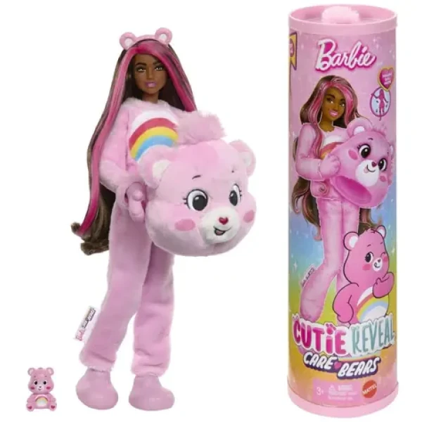 Mattel Barbie cutie reveal barbie a starostliví medvedíky - ružová