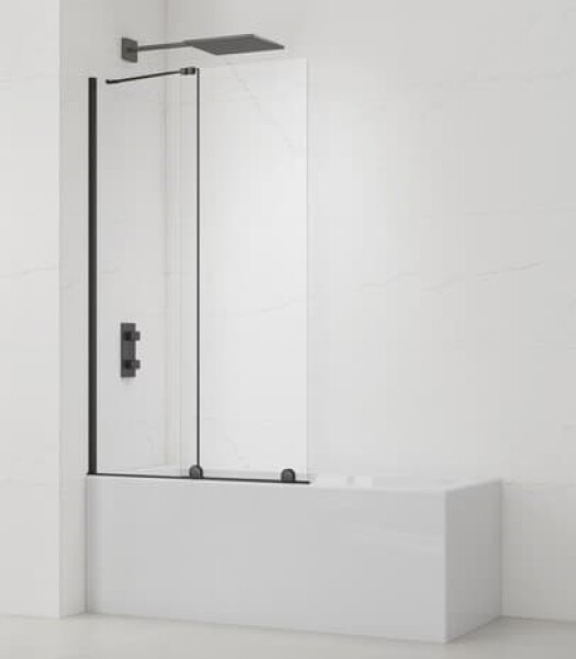 Vaňová zástena SAT Walk-In Xmotion 150x117,5 cm čierna SATWIXMVZ150C SATWIXMVZ150C