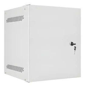 Lanberg WF10 sivá / Nástenný rozvádzač 10" / 6U / 280x310 mm / kovové dvere / ploché balenie (WF10-2306-00S)