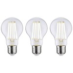 Paulmann 29132 LED En.trieda 2021 A (A - G) E27 4 W teplá biela (Ø x v) 60 mm x 105 mm 3 ks; 29132