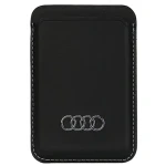 Audi Synthetic Leather MagSafe peňaženka čierna / Peňaženka / Syntetická koža / MagSafe (AU-MSCH-Q3/D1-BK)
