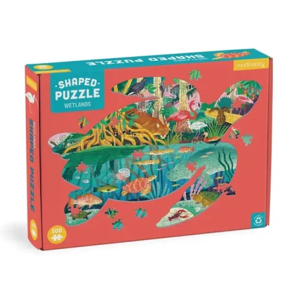 Mudpuppy Puzzle Mokrade v tvare korytnačky