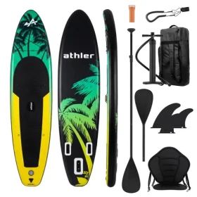 Athler Nafukovací Paddleboard SUP Cobia 320cm žltá / príslušenstvo / Max. nosnosť 150kg (5900415031239)