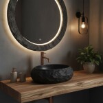 REA - Umývadlo na dosku Mika Black 50x38 REA-U4333