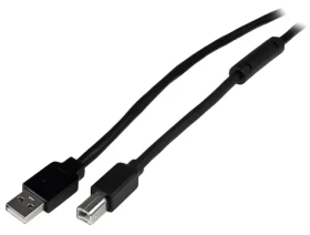 StarTech aktívny kábel USB-A - USB-B čierna / Kábel USB / USB 2.0 / 20 m (USB2HAB65AC)