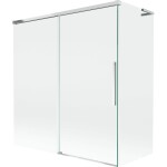 MEXEN/S - Rox L vaňová zástena 2-krídlová posuvná 150 + 70 x 150, transparent, chróm 8C9L-150-070-01-00