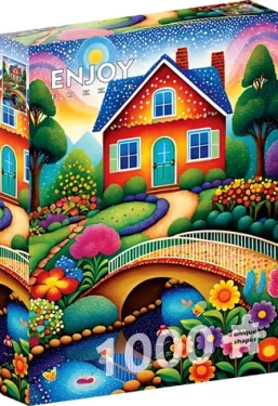 ENJOY Puzzle Farebný dom