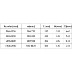 MEXEN - Exo sprchové dvere krídlové 80, transparent, chróm 8182-080-000-01-00