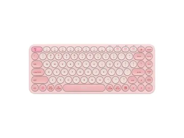 Baseus K01A ružová / Bezdrôtová klávesnica / USB 2.4GHz + BT / 2x AAA (B00955503413-00)