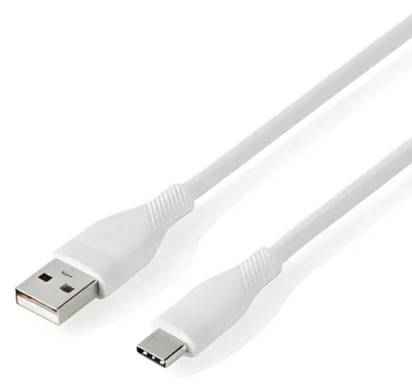 Nedis USB-A - USB-C 1,5 m biela / Nabíjací kábel / USB 2.0 / 15 W / 480 Mbit/s / Silikónový (CCGB60800WT15)