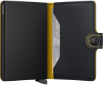Mini peňaženka Secrid Miniwallet Matte Black Ochre