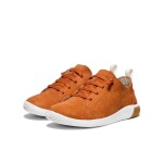 Kompromisné detské barefoot tenisky KEEN KNX LACE YOUTH gold flame/star white - 35