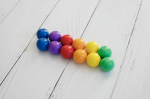Connetix Connetix Tiles - 12 Dúhových Guličiek Pre Guličkovú Dráhu