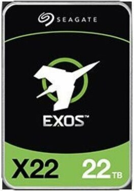 Seagate Exos x22 22TB / HDD / 3.5 / SATA III / 7 200 rpm / 512MB cache / 5y (ST22000NM000E)